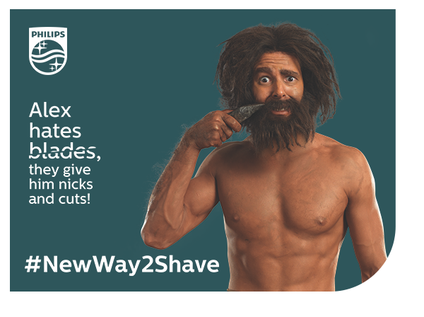 Philips shows Alex a #newway2shave