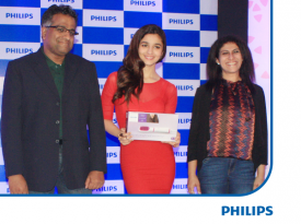 Philips Kerashine launch with Alia Bhatt